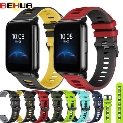 BEHUA Strap For Realme Watch 2 Pro Smartwatch Watchband Silicone Band For Realme Watch S / pro Wristband 20mm / 22mm Belt Correa