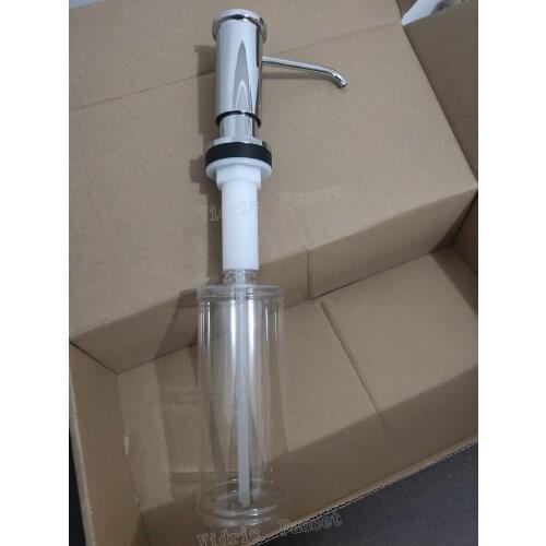 Vidric High Quality Replacement Chrome Sink Soap Dispenser with Lead Free Countertop Liquid Dish Pump PP Bottle ABS Sprayer