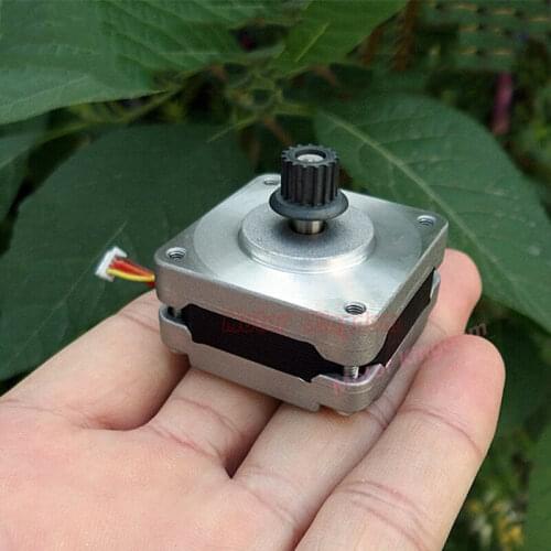 STH-39C001-02GN 39MM Micro Precision Stepper Motor 0.9 Degree 2-phase 4-wire Stepping Motor Pulley CNC 3D Printer DIY