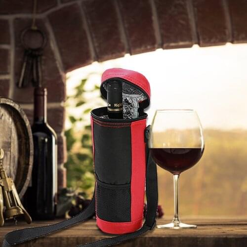 Wine Bag 1PC Cooling Wedding Gift Tote For Camping Hiking Universal Oxford Cloth Summer Padded Water Bottle Pouch