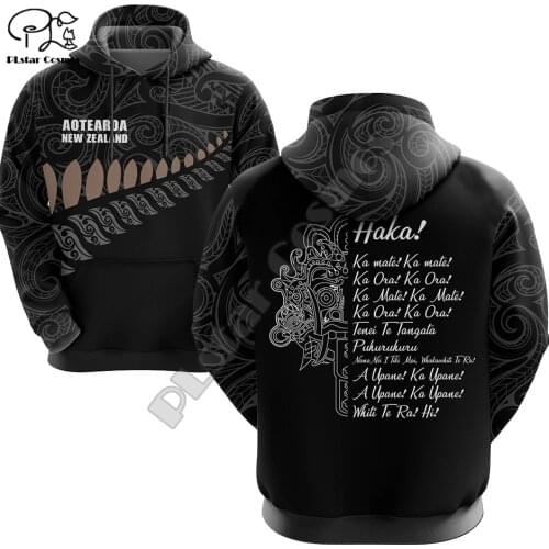 NewFashion NewZealand Maori Tribe Aotearoa Country Flag Tattoo Autumn Tracksuit Men/Women Harajuku Streetwear 3DPrint Hoodies 23