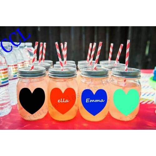 12 pieces/lot wedding chalkboard , Blank Heart Chalkboard Labels for your Wedding Mason Jars diy Valentine Party Favor idea