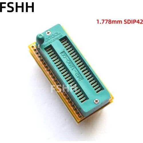 1.778mm SDIP42 to DIP42 Programmer adapter SDIP42 to DIP42 2.54mm test socket