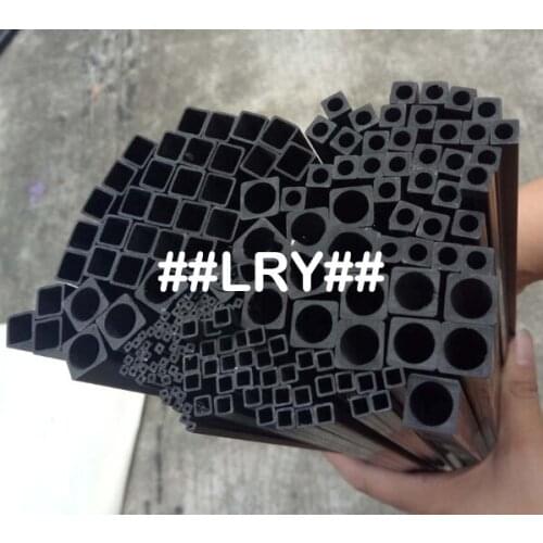 1pcs carbon square tube inner square 2mm-8.5mm through hole carbon fiber pipe outer square 3mm-10mm length 300mm