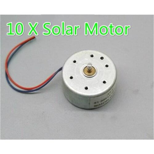10PCS New DC Micro 300 Solar Motor For Scientific Hobby Toys DIY Accessories 3V 4.5V 5V(6.8)