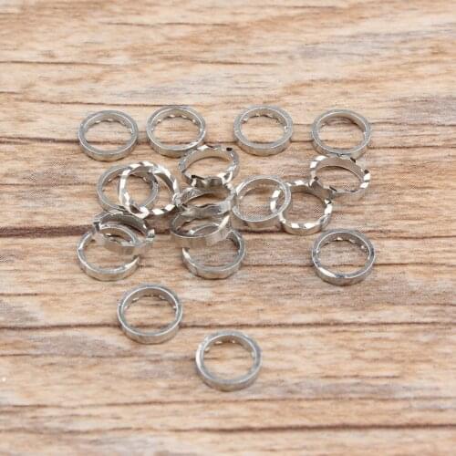 New Arrival 10*10MM 100PCs Alloy Round Charms DIY Jewelry Finding Accessory Material Bracelet Necklace Pendant Charm Crafts