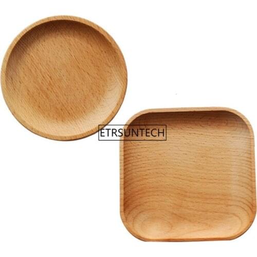 100pcs/lot High Quality Beech Plates Wooden Tableware Beech Wood Plate Handmade Sushi Dish For Daily Uses Or Gifts LX0922