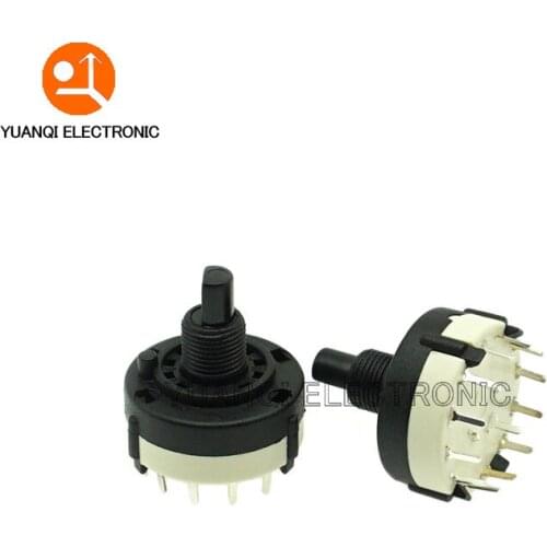 2pcs RS26 1P12T 2P6T 3P4T 4P3T Band Rotary Channel Selector Switch Single Deck Rotary Switch Band Selector