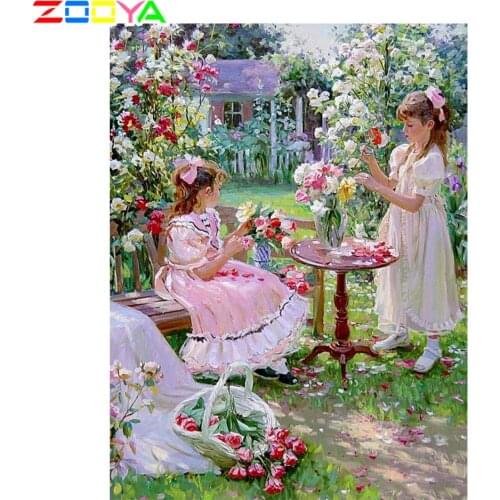 ZOOYA 5D Diy Diamond Embroidery Nature Paintings Diamond Painting Full Drill Square Landscape Diamond Mosaic Full Layout CH007