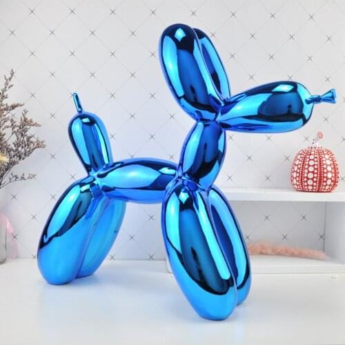 Large balloon dog sculpture works of art contemporary contracted household desktop Decor Animals Figurines Gifts