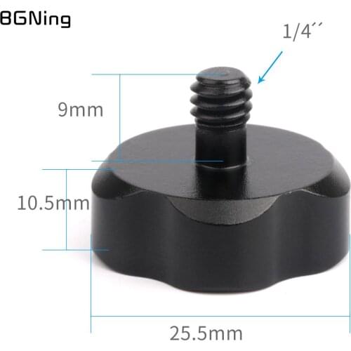 1/4" Quick Release Fixing Screw Connector Adapter Mount CNC Aluminum Alloy for GoPro Hero 8 7 6 5 Action Camera DSLR Accessories