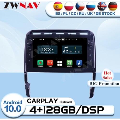 Carplay 2 Din Android 10 For Porsche Cayenne 2004 2005 2006 2007 2008 2009 2010 Radio Receiver Audio Stereo GPS Player Head Unit