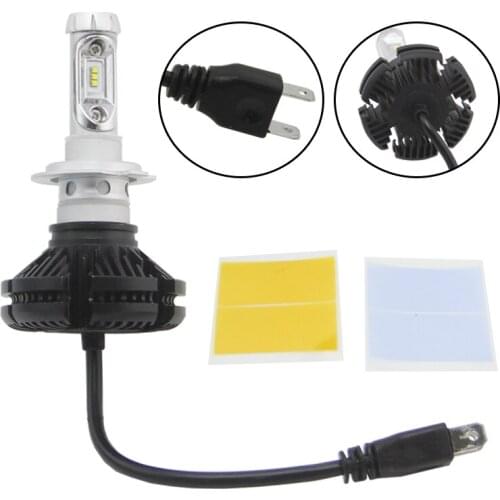 H1 H4 H7 H8 H9 H11 9005 9006 Car LED Headlights Bulbs 12V 50W 6000LM All in one LED Headlamp 3000K DIY Color Temperature