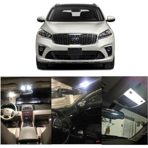 Car interior led kit For 2020 Kia Sorento Soul Sportage trunk light door light license plate light
