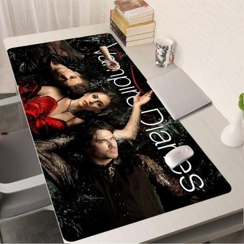 The Vampire Diaries Mouse Pad Anime Gaming Accessories Mousepad Gamer PC Completo Computer Keyboard Desk Mat Varmilo XL Mausepad