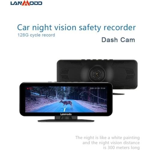 Lanmodo Vast Pro Night Vision with Dashcam Dual 1080P System Integrated With Dash Camera Support 128GB Parking Monitor 1080P