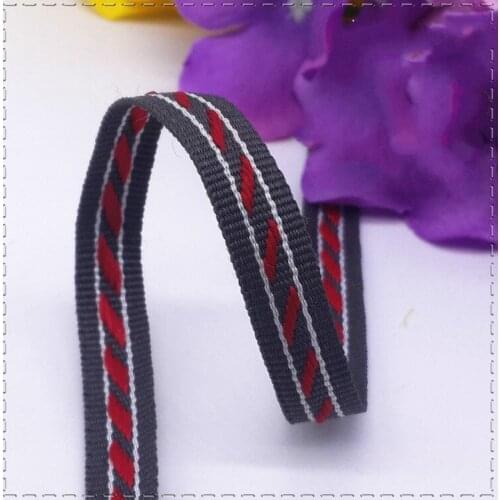 3/8" 1cm Width bottom gray ribbon rope embroidery edge Ribbons backpack Belt decoration tape DIY garment accessories 1 meter/lot