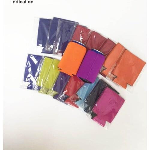 100pcs/lot Customized Logo printed 3mm Neoprene Stubby Holders Small Order Insulated Stubby Cooler For Beer Wine Wedding