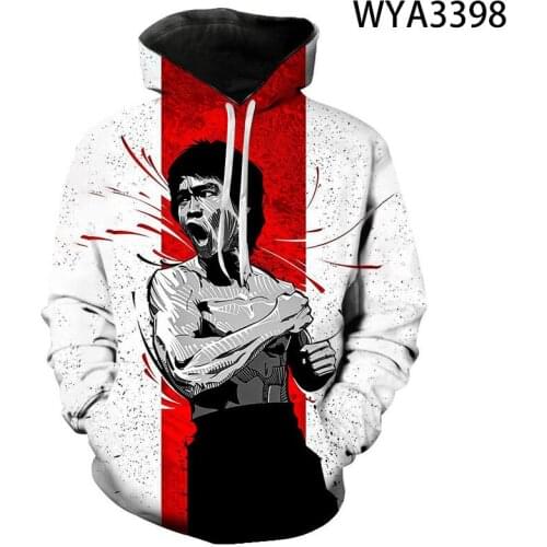 2020 New Effort Martial Arts Celebrity Bruce Lee 3D Print Hoodies Men Women Children Fashion Sweatshirt Cool Streetwear Pullover