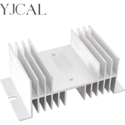 Single Phase Solid State Relay SSR Aluminum Heat Sink Dissipation Radiator Heatsinks Suitable For 40A 60A 80A 100A Relay