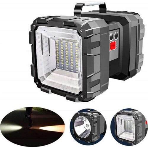 100000LM LED Flashlight Portable Waterproof Searchlight Bidirectional Light Source Handheld Spotlight 32650 15000mAh Recharging