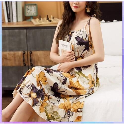 Sexy Nightdress Women Cotton Sleepwear Sweet Cute Cartoon Nightgowns Female Casual Loose Nightie Home Clothes Plus Size 5xl