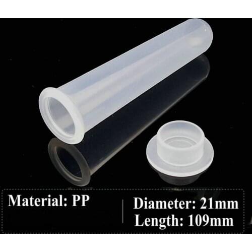30pcs/lot 20ml Clear Plastic centrifuge tube PP Microcentrifuge Round-bottomed with Flat Socket Cap Test Sample Vials