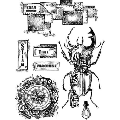 Retro stamp Clear Stamp for Scrapbooking Transparent Silicone Rubber DIY Photo Album Decor A142