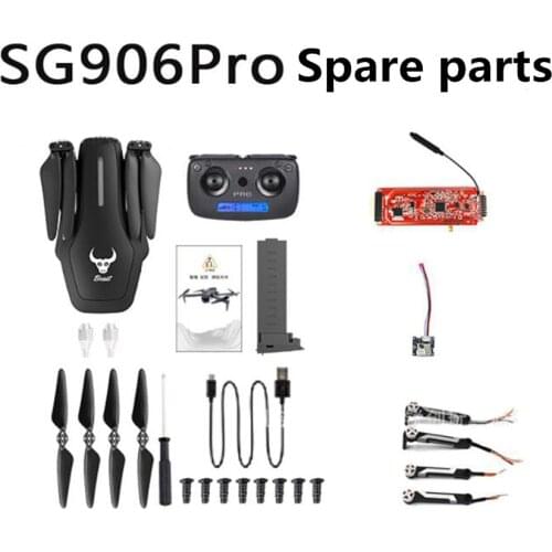 SG906PRO2 SG906pro SG906 pro X7pro RC Drone Spare Parts motor arm blades body shell GPS module Receiving board camera control