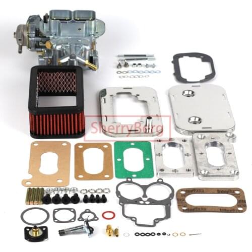 SherryBerg Fajs EMPI 32/36 DGAV Carb Carburetor + Adapter Plate Kit + Air Filter (Cleaner 65mm)+GASKET Set for Mazda B2000 B2200
