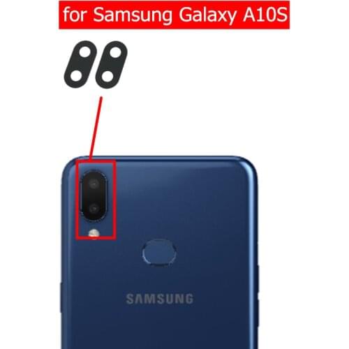 2pcs for Samsung Galaxy A10S Camera Glass Lens Back Rear Camera Lens with 3M Glue Replacement Repair Spare Parts