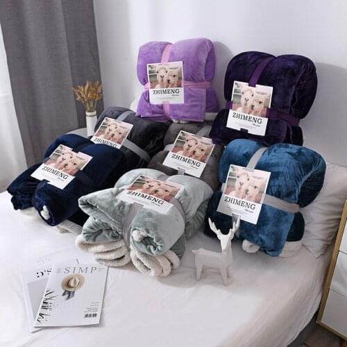 Weighted Flannel Fleece Blanket Winter Adult Soft Thick Sherpa Throw Blanket for Sofa Bed Couch