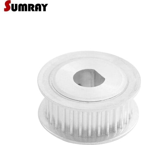 SUMRAY 3M D type Timing Pulley 30T Tooth Belt Pulley 5*4.5/6*5/8*7/10*9mm bore 11/16mm width D type Pulley Wheel