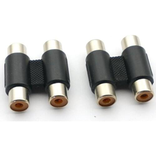 100pcs Dual RCA Female Jack to Dual RCA Female ADAPTER