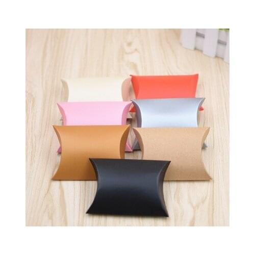 100pcs Colorful Kraft Paper Candy Box Gift Bag Wedding Gift Baby Shower Favors Birthday Party Christmas Supplies