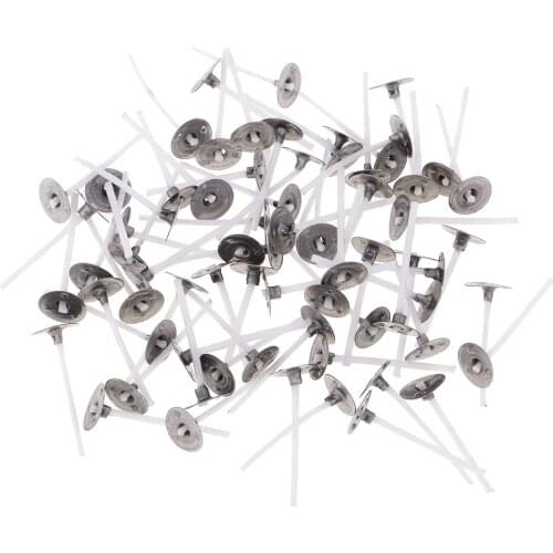 100Pc Pre Waxed Wicks For Candle Making Tealight Candles DIY Assorted Size 2.5/3/3.5/5.5/6/7cm