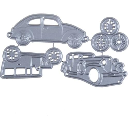 4pcs Classic Old Cars Metal Cutting Dies For DIY Scrapbooking Album Paper Cards Embossing Handcraft 2021 New