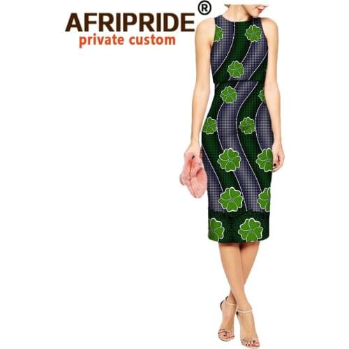 African Two Piece Set for Women Tracksuit Crop Top and Print Skirts Sleeveless Summer Wear Dashiki Outfits Wax Batik A722656