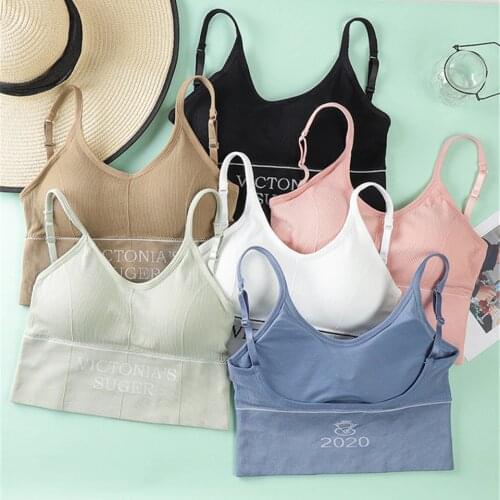 Bras Women Push Up Cotton Colorful Solid Sports Bra Girl Underwear Fitness Running Yoga Tops Sports Bra Jogging Gym Women