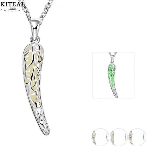 KITEAL Best Gift Glow in the Dark Men and Women pendant Hollow angle glow in the dark collar margarida