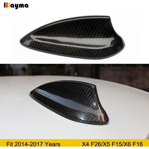 Carbon Fiber Shark Fin Antenna Cover For BMW X4 F26 X5 F15 X6 F16 xDrive 28i 35i X5M F85 X6M F86 Car Styling Accessories 2014-17