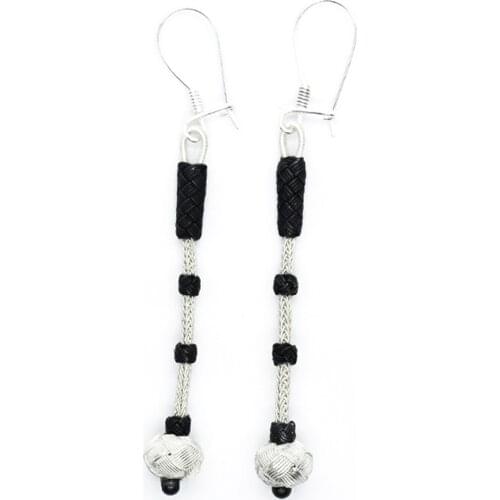 KSG Women 1 Pair Silver Earring Fine Weaving Casual Jewelry Kazaziye Silver Earring Female Earring Special Day Gift Earring