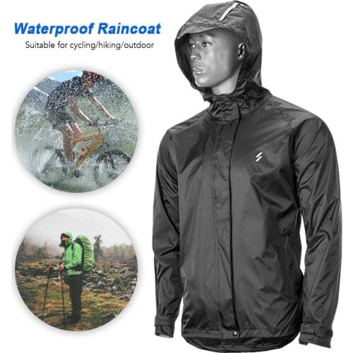 Mens Waterproof Windproof Cycling Jacket MTB Bike Bicycle Rain Jacket Outdoor Sport Running Raincoat