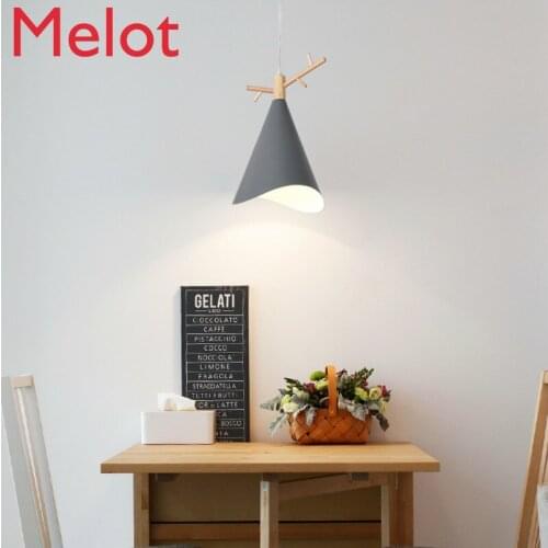 Style Restaurant Chandelier Modern Simple Creative Personality Bar Chandelier Coffee Shop Lamp Wrought Iron Three-Head Lighting