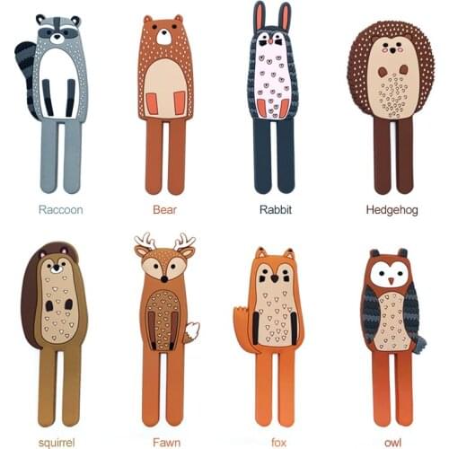 Cute Animal Magnetic Hook Coat Hanger Fridge Key Wall Holder Removable Kitchen Hook Home Decor Fridge Sticker Can Washed holder