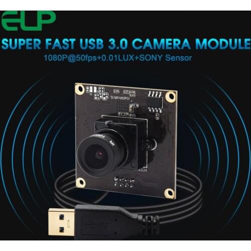 1080P USB3.0 Camera Module MJPEG 50fps 1920*1080 USB Webcam 38*38mm Mini Board for Android Linux Windows Mac