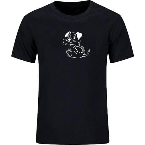 Mens T-shirt Short sleeve smile dog summer casual T-shirt Womens T-shirt