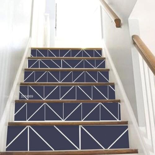 Takayama Stairs Stickers Pack of 6 Easy to Trim DIY Murals Home Decoration Removable Decals Waterproof YT6262