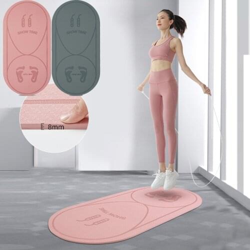 Non-Slip Mat TPE Yoga Mat Jump Rope Skipping Floor Workouts Sports Pad Silent Yoga Pad Shock Absorption Board Anti-noice Mats