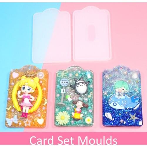 New Card Set Pendant Silicone Mold Resin Craft Handmade DIY Jewelry Making Tool
